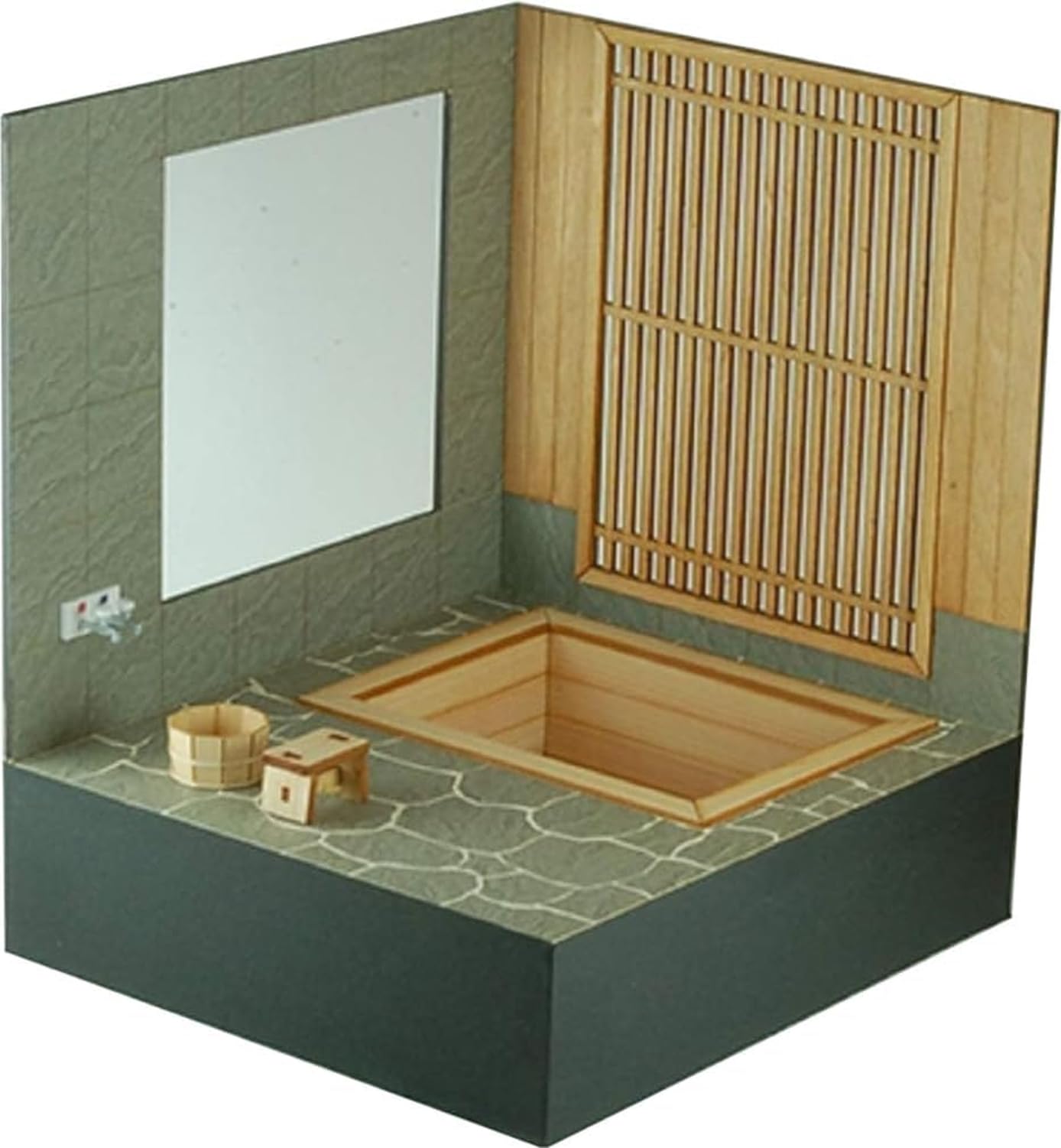 (未使用･未開封品)　コバアニ模型工房 1/12 和の造作シリーズ 檜の露天風呂 木製ミニチュアキット WZ-012 組立キット WZ-012 qdkdu57 Amazon | Cobaanii mokei工房 コバアニ模型工房 1/12 和の造作シリーズ