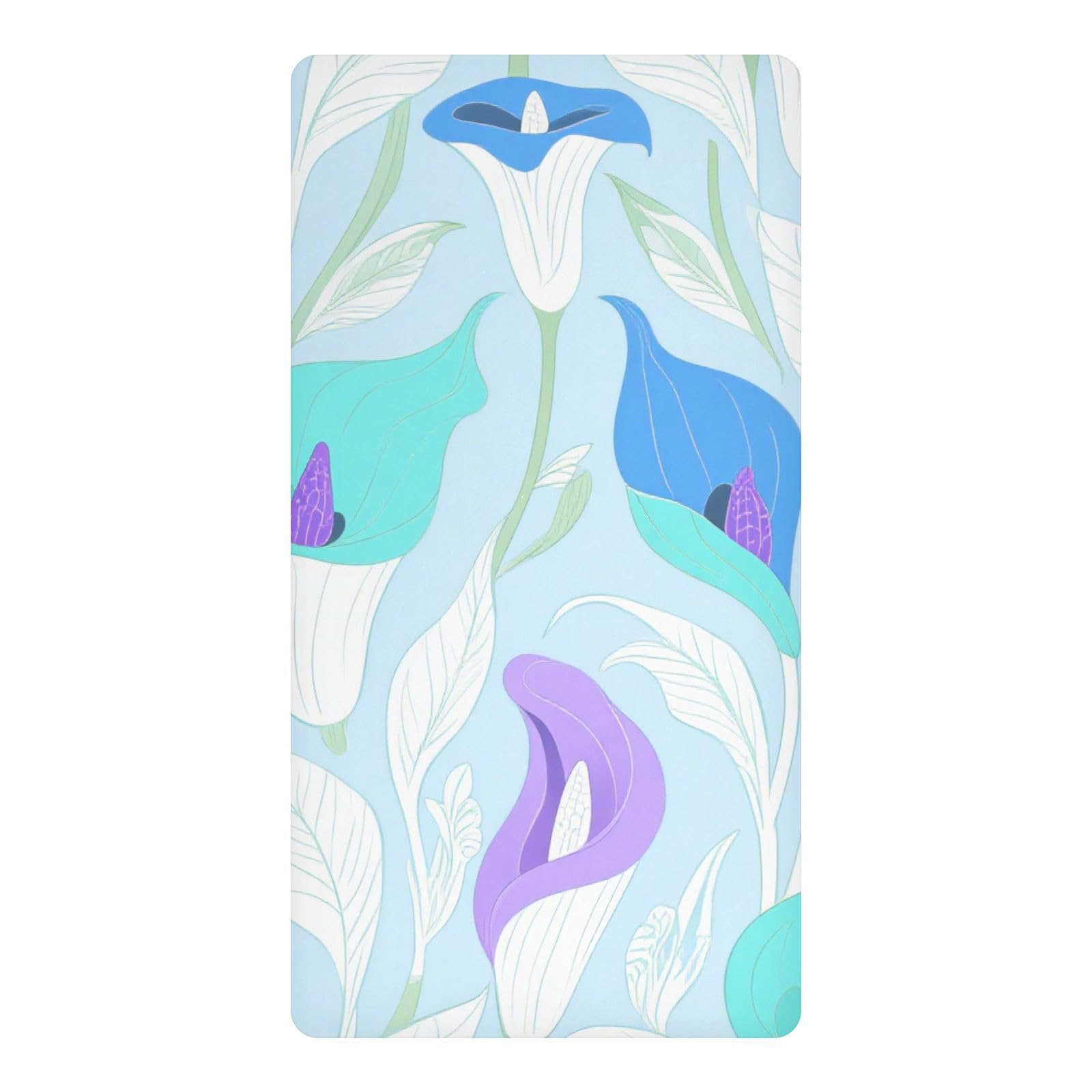 Parure de lit bébé imperméable haut de gamme lys bleu-violet