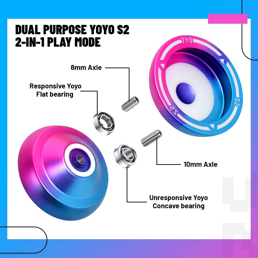 Yoyo Yo Yo professionnel réactif en aluminium pour enfants débutants, roulement à billes de rechange pour joueurs Yoyo avancés + 1 gant + 5 cordes Yoyo (noir doré Yoyo Yo Yo professionnel réactif en aluminium pour enfants débutants, roulement à billes de rechange pour joueurs Yoyo avancés + 1 gant + 5 cordes Yoyo (noir doré