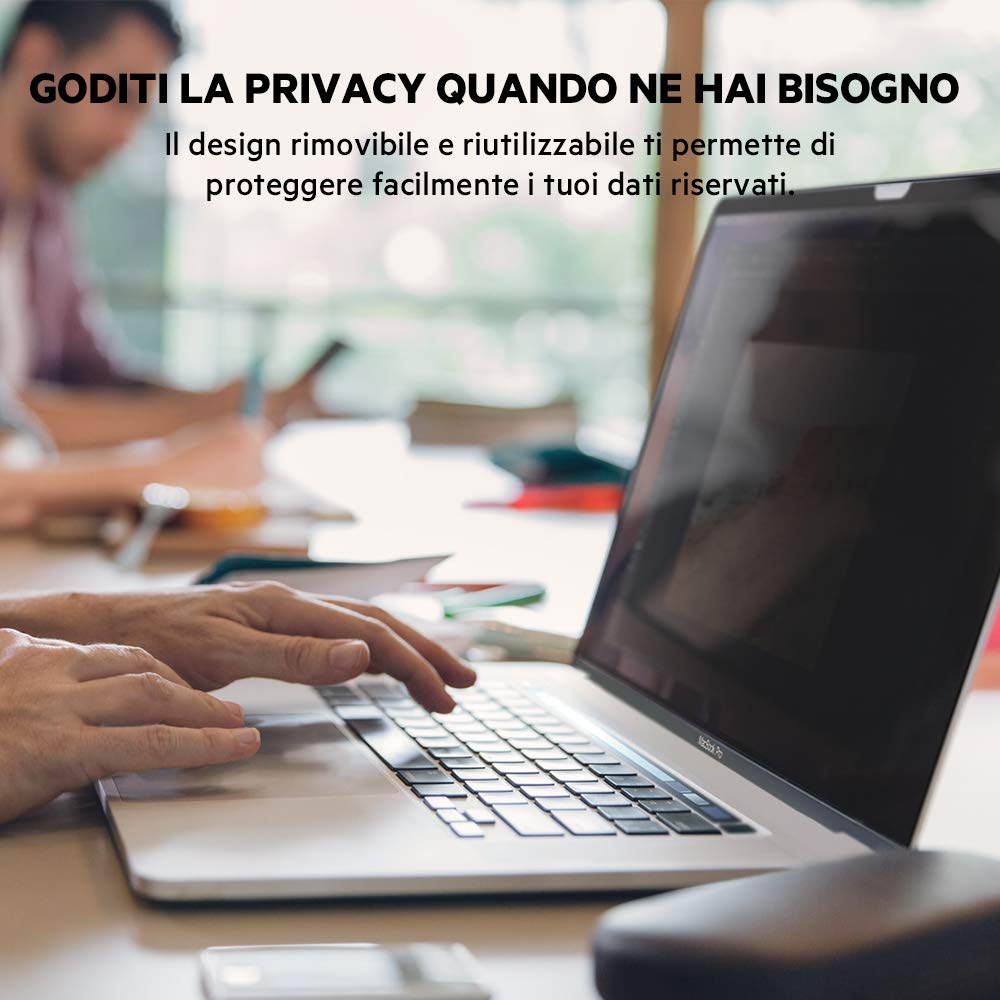 Belkin ScreenForce TruePrivacy Proteggi Schermo per MacBook PRO 16, Pellicola Protettiva per Privacy, Rimovibile e Riutilizzabile, Trasparente