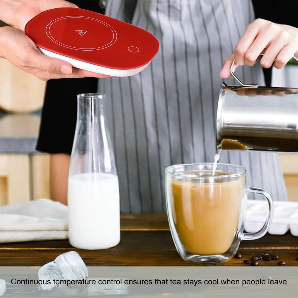 Scalda Tazza USB,Scaldatazze da Caffè,Scalda Tazza,Scalda Bevande,Sottobicchiere Elettrico,Ldeale per la Stagione Invernale,per Caffè,Latte,tè,Acqua,Regalo di Natale,Regalo di Capodanno (Rosso)