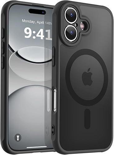 Vista 903 de MOCCA - Funda magnética resistente para iPhone 11 de 6.1 pulgadas, compatible con MagSafe, protector de pantalla de vidrio + protector de lente