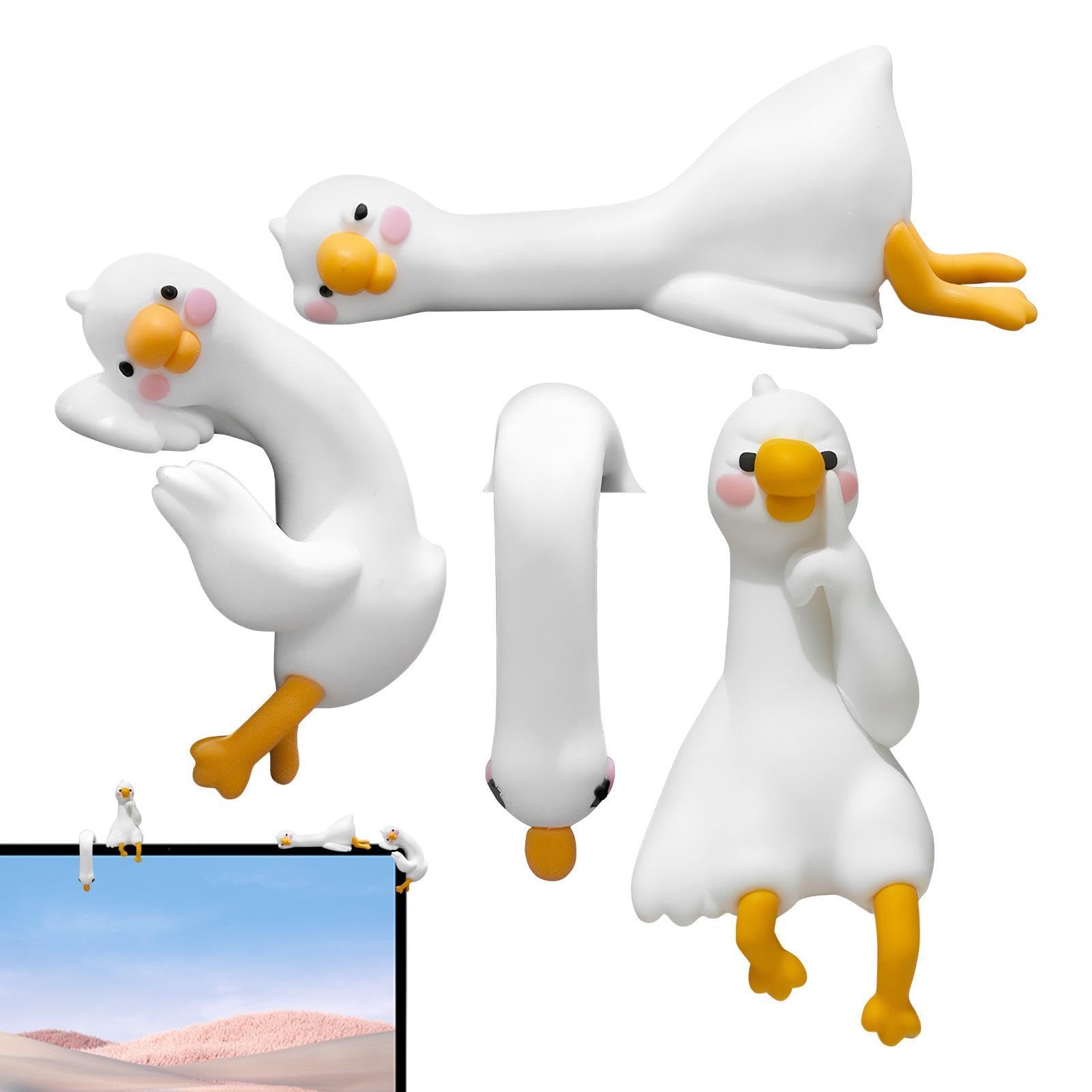 Petites statues de canard et oie pour tableau de bord de voiture et décoration maison