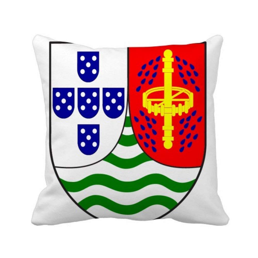 Coussin emblème Sao Tomé et Principe cadeau original décoration