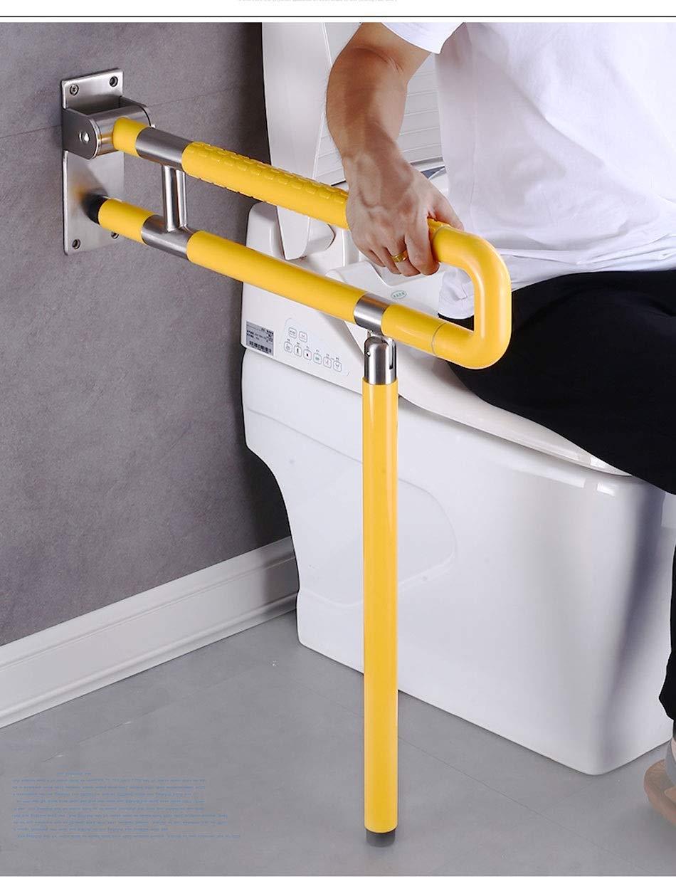 Barra de Seguridad para Ducha Resistente sin Plomo para bañera, Barras de Apoyo Plegables para baño, Barra de Seguridad abatible para baño con Agarre, Barra de Inodoro con Agarre antidesliza