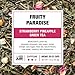 Tiesta Tea - Fruity Paradise, Strawberry Pineapple Green Tea, Premium Loose Leaf Blend, Tropical Fruit Flavor, Medium Caffeine, Hot or Iced, 20-25 Cups, 1.6oz Resealable Pouch