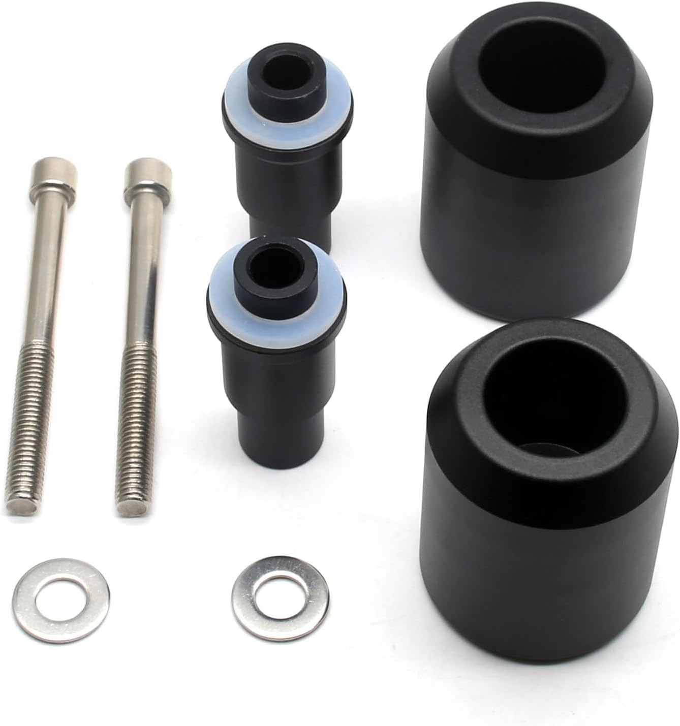 MZS Motorcycle Frame Sliders Compatible with EX 650 EX650 ER6F ER6N 2012-2016, Racing Falling Crash Protector Guards Frame Crash Pads No Cut Kits Black