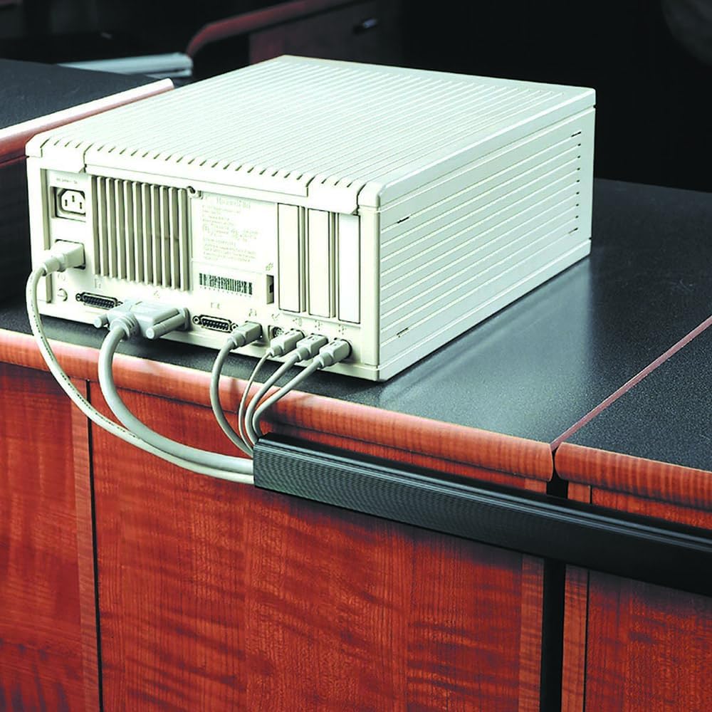 Electriduct 1.5" Locking Channel Raceway Cord Concealer and Wire Hider Cable Manager - 46 Inch - Beige - 3 Pack