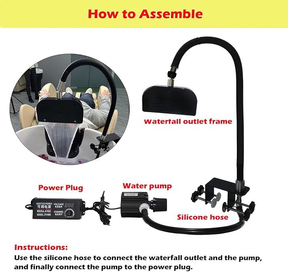 Hair Spa Head Therapy Equipment with Pumb, SPA Shower Water Circulation in The Shampoo Bowl, Head Spa Machine for Salon