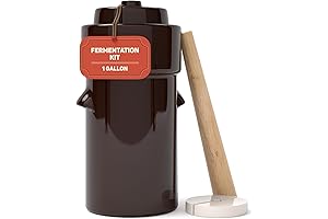 Fermentation Crock 1 Gallon - Your Go-To Sauerkraut Jar for Pickling Delights