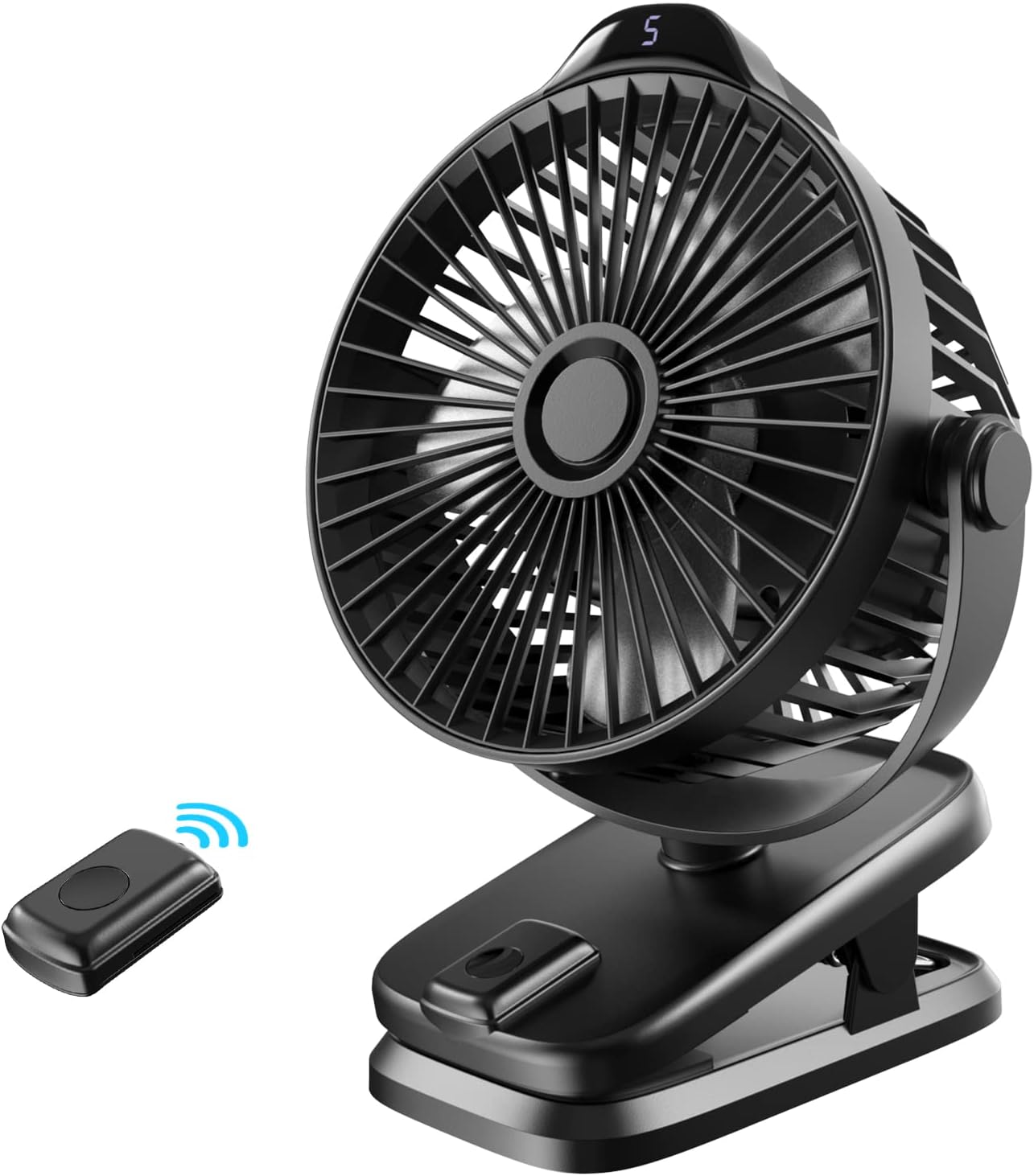 DILIBIRD Portable Clip on Fan,10000mAh Rechargeable USB