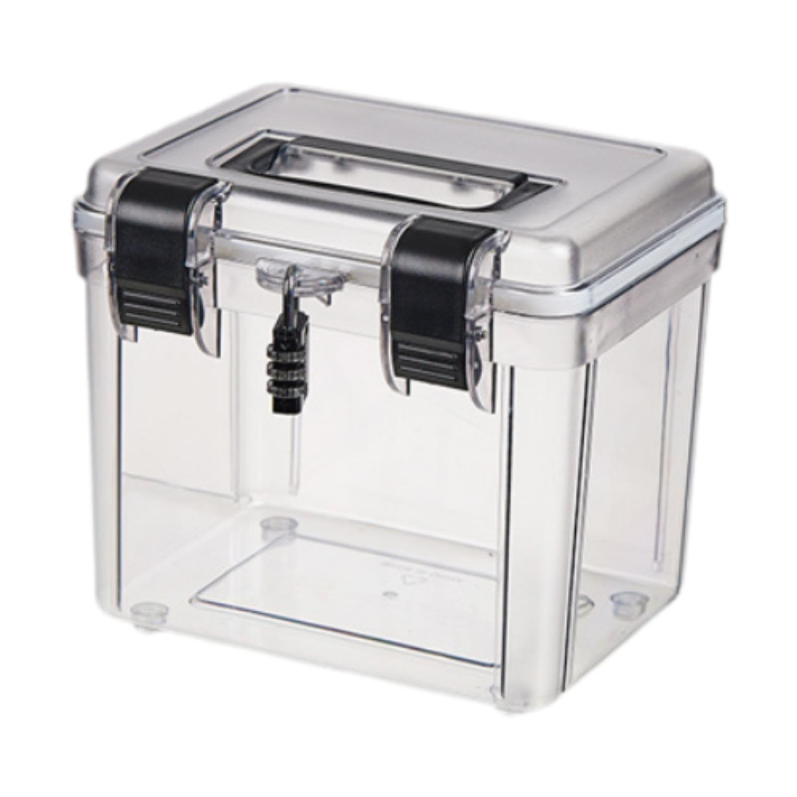 Caja protectora de PP transparente con cerradura para cámara 21.5x16x19 cm 8