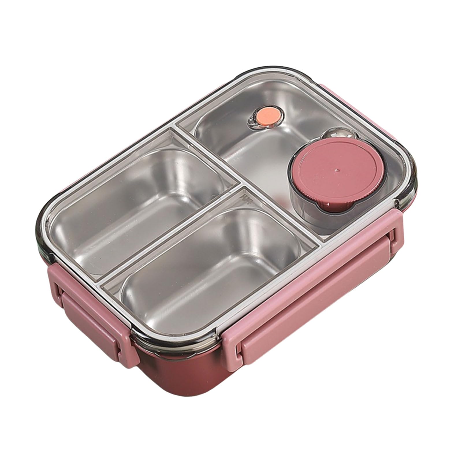 Tsophreniq Stainless Steel Lunch Box with Compartments Portable Divided Food Case Dinnerware for Picnics and Travel Enthusiasts School Lunch Box