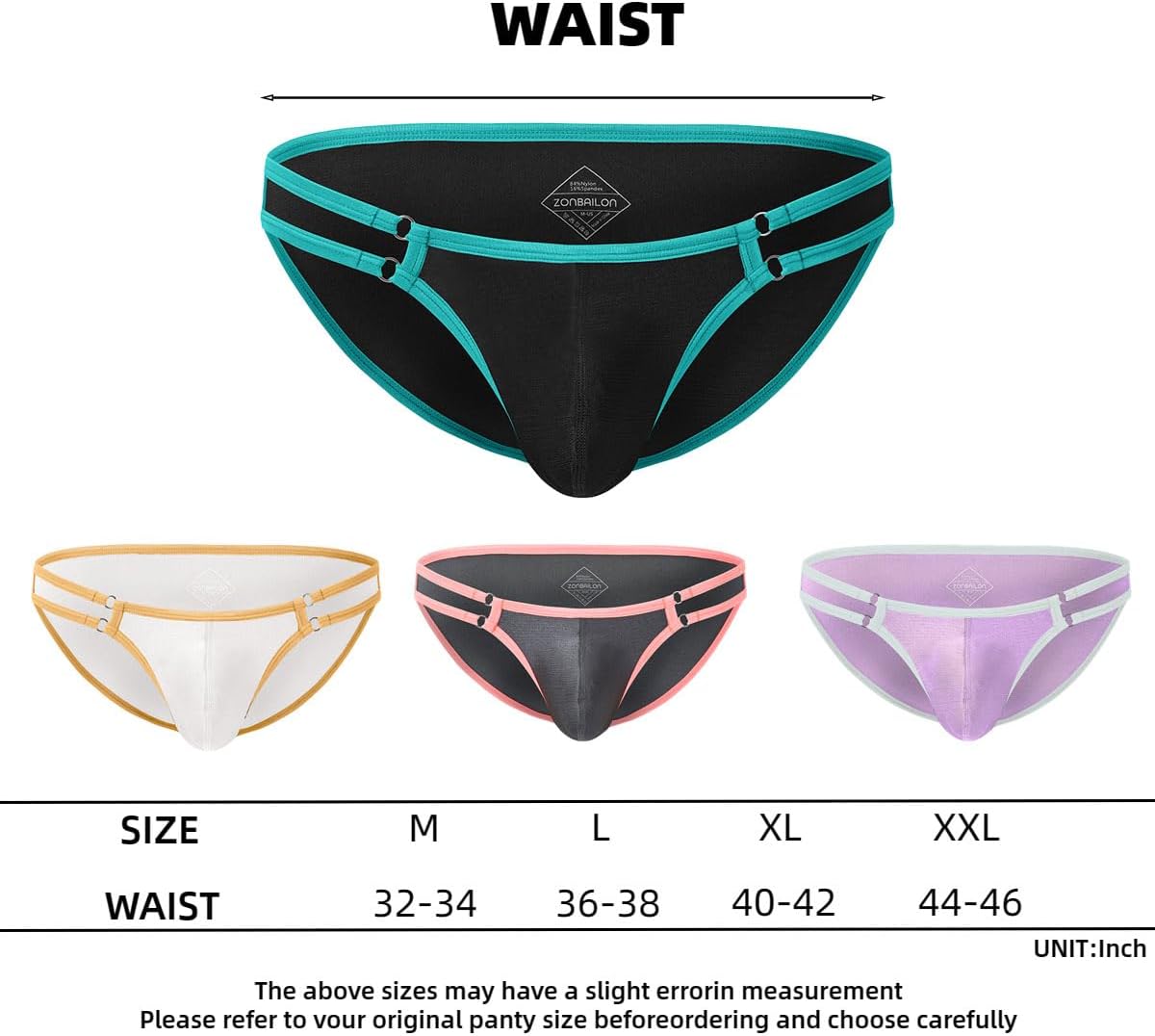 Men's Bikini Underwear Bulge Enhancing Pouch Low Rise Sexy Briefs