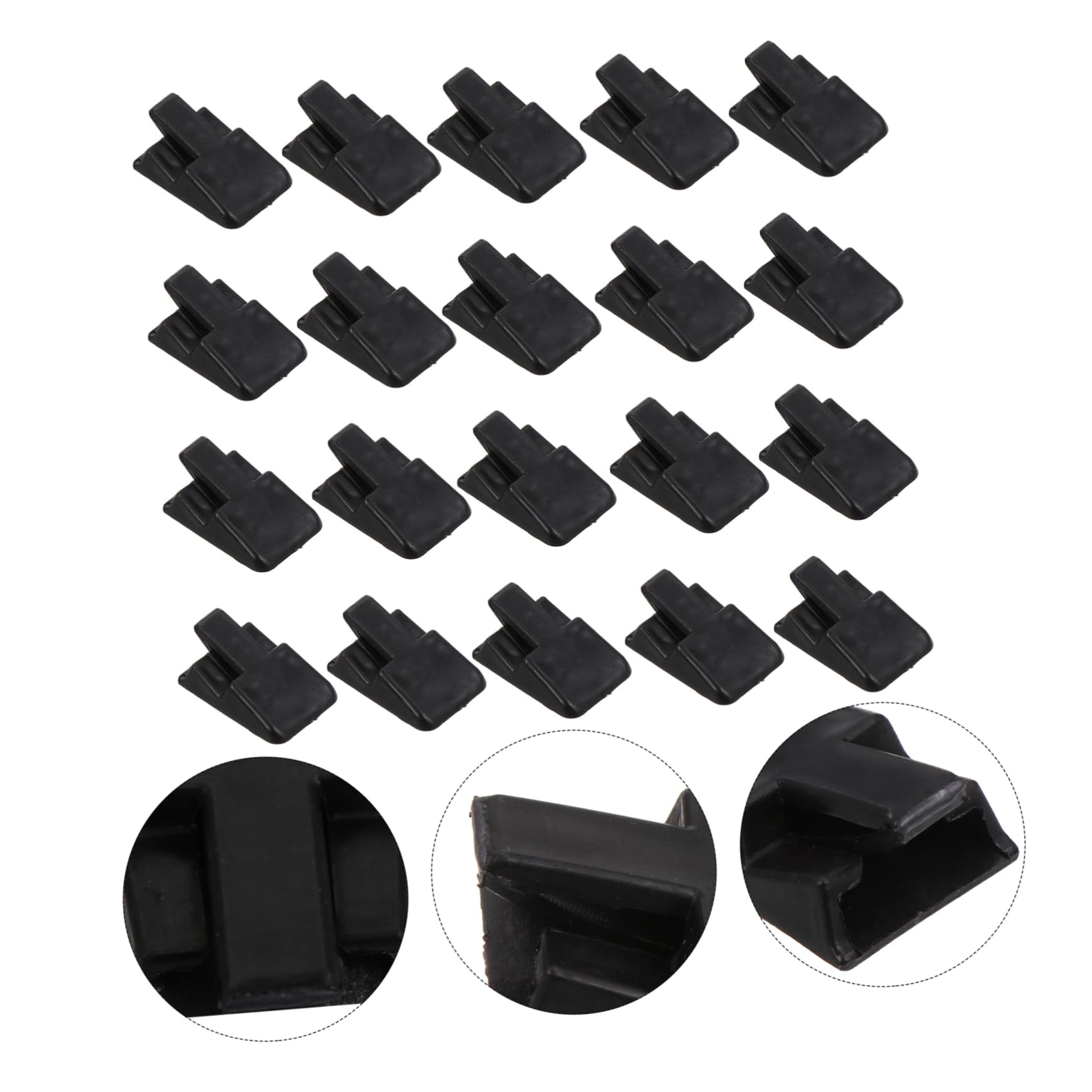 FRCOLOR 1set Plastic Ring Buckle Jewelry Plastic Display Rack Finger Ring Organizer Display Shelf Ring Holder Ring Display Racks for Shop Finger Ring Stand Portable Ring Shelf Black 35pcs