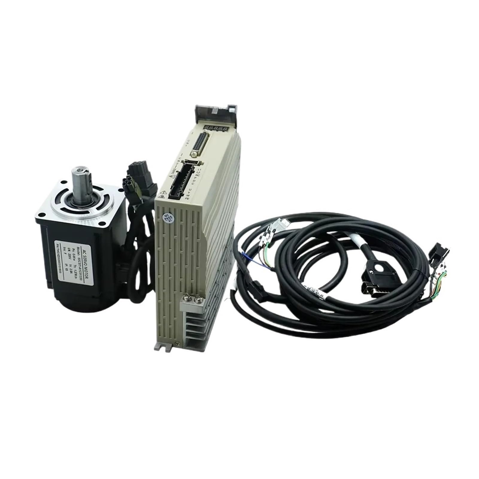 400W / 750W AC Servo Motor & C30 RS485 Driver Kit 220V 3000 RPM 1.3N 2.4N & 3meters Cable Absolute Encoder for CNC Machine(400w with Brake)