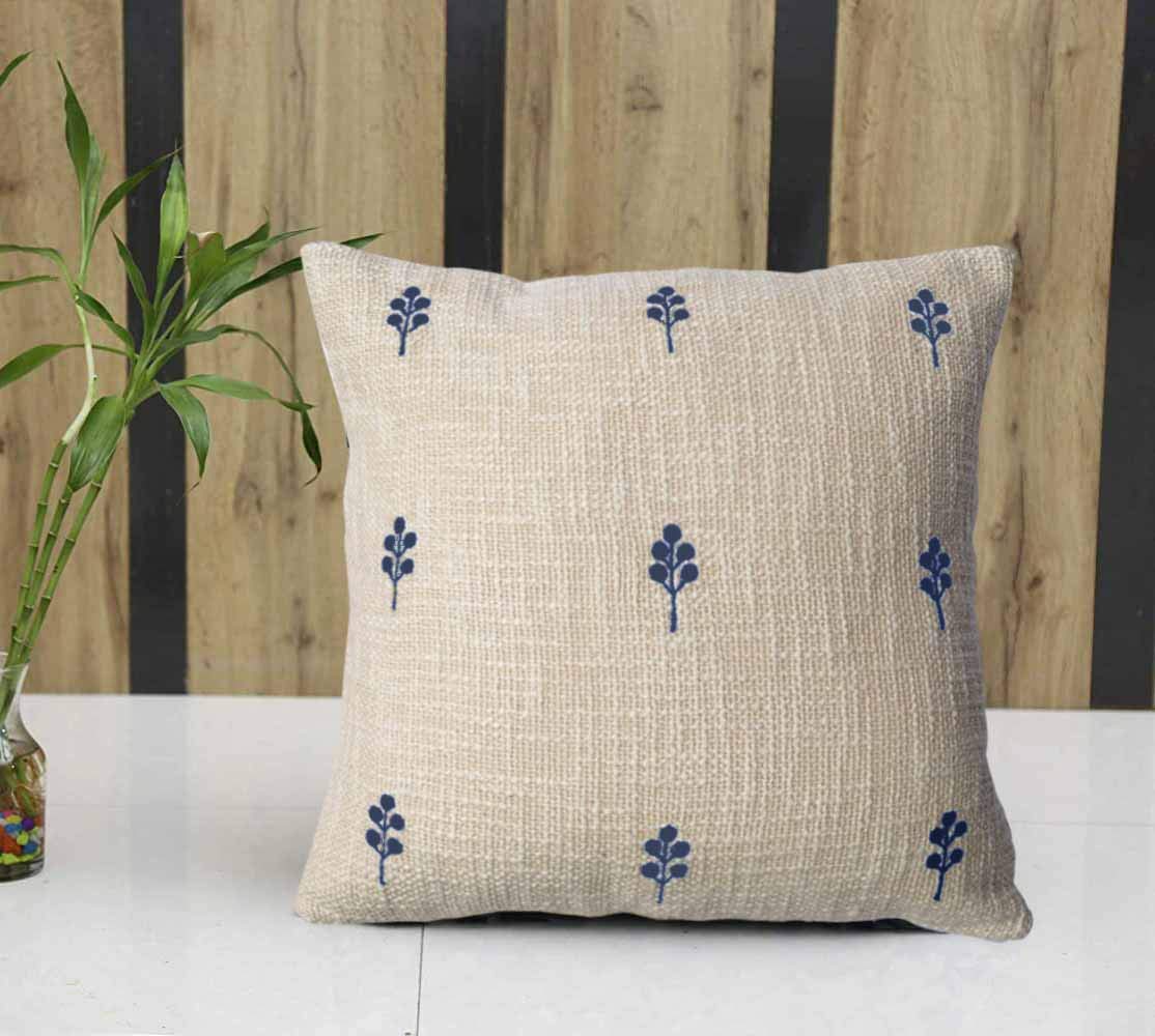 Trending Home Collection Cotton Textured Fabric with Hand Embroidered Stitched Zippered Cushion Cover |Pillow (Ivory/Green) | 12x12 Inches | Set of 5| (Green) (B08VNQFGR5) Amazon Price History, Amazon Price Tracker