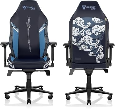 Secretlab TITAN Evo League of Legend Yasuo Gaming Chair R Size PU Leather Secret Lab Desk Chair Ergonomic Computer Chair Lumbar Support 4D Armrest Adjustable Lumbar Support Computer Chair Sitting Comfortable Telework Home 165 Degree Reclining Official Collaboration Riot LoL Ionia Ionia Onia Luxury Premium