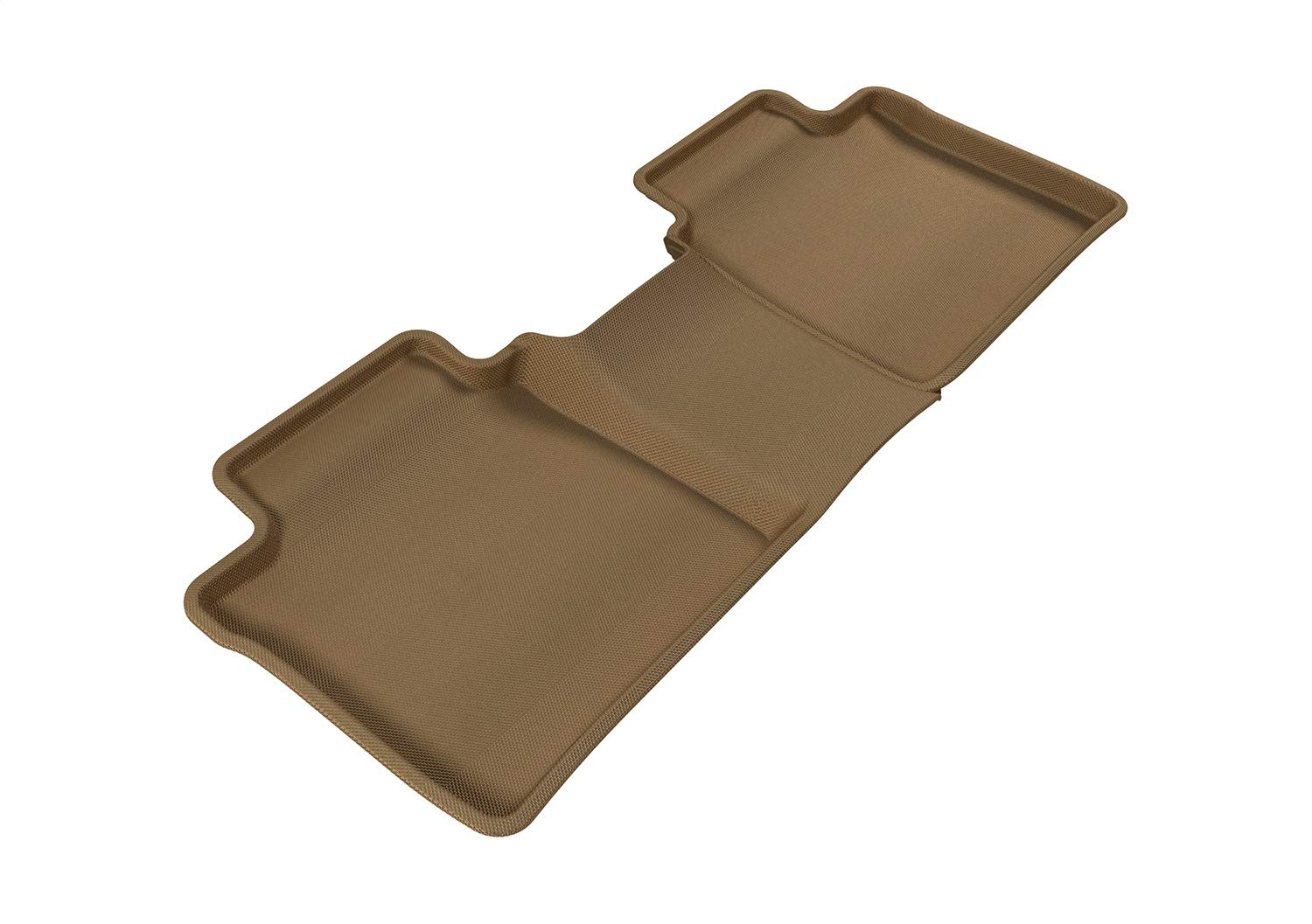 3D MAXpider Second Row Custom Fit All-Weather Floor Mat for Select Toyota Camry/Lexus ES350 Models - Kagu Rubber (Tan)
