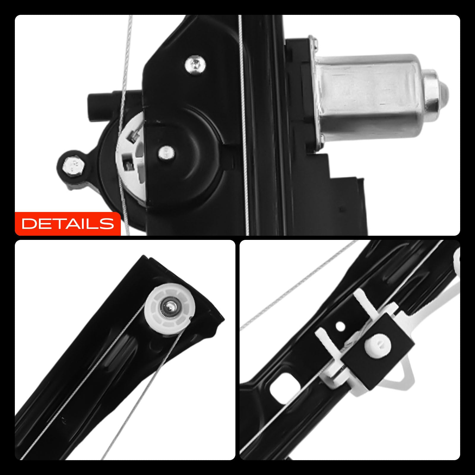 Frankberg Alzacristallo Elettrico con Motore 6 poli Anteriore Destro 4/5-Porte Compatibile Fiorino Furgone/MPV