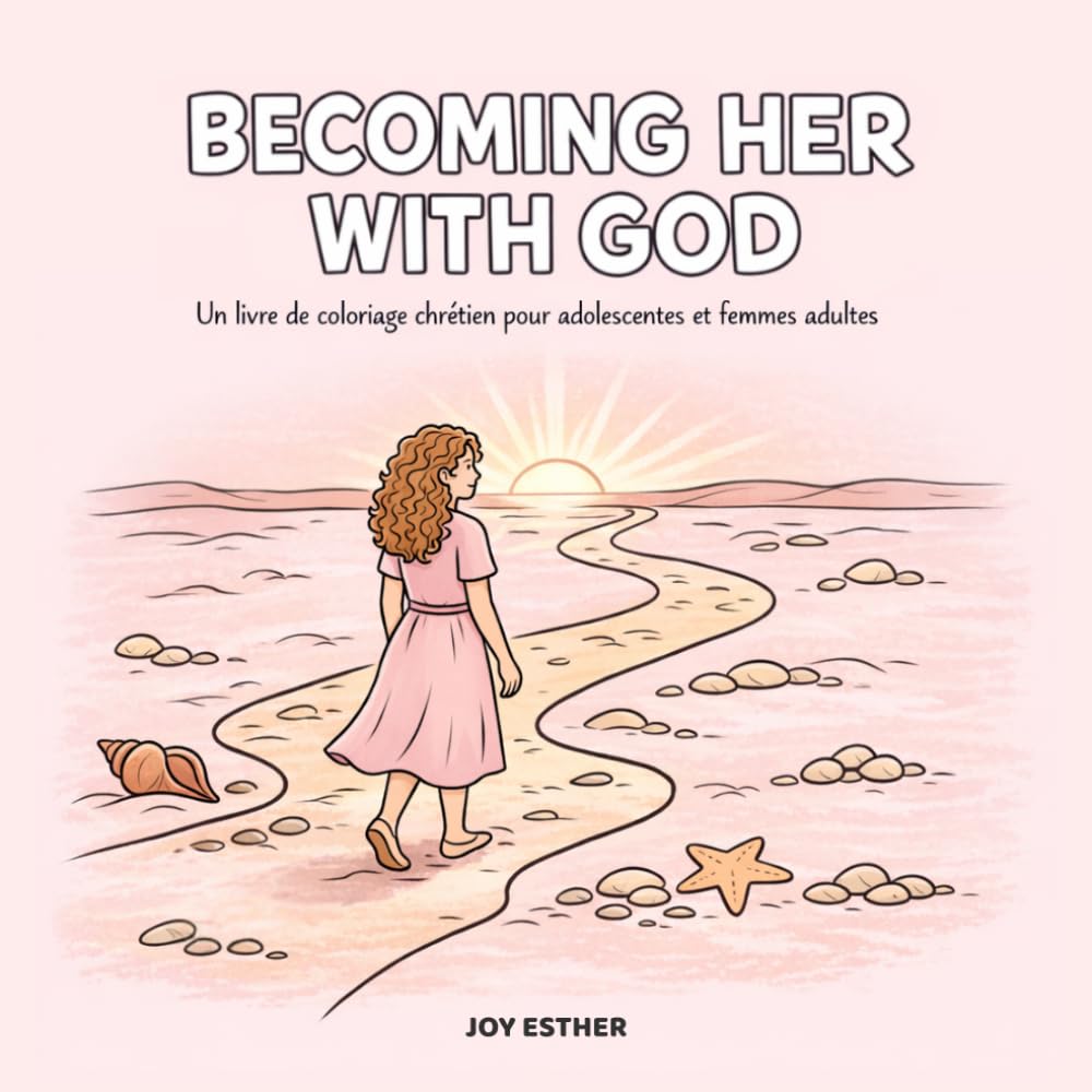 Becoming Her with God: Livre de coloriage chrétien cosy pour femmes