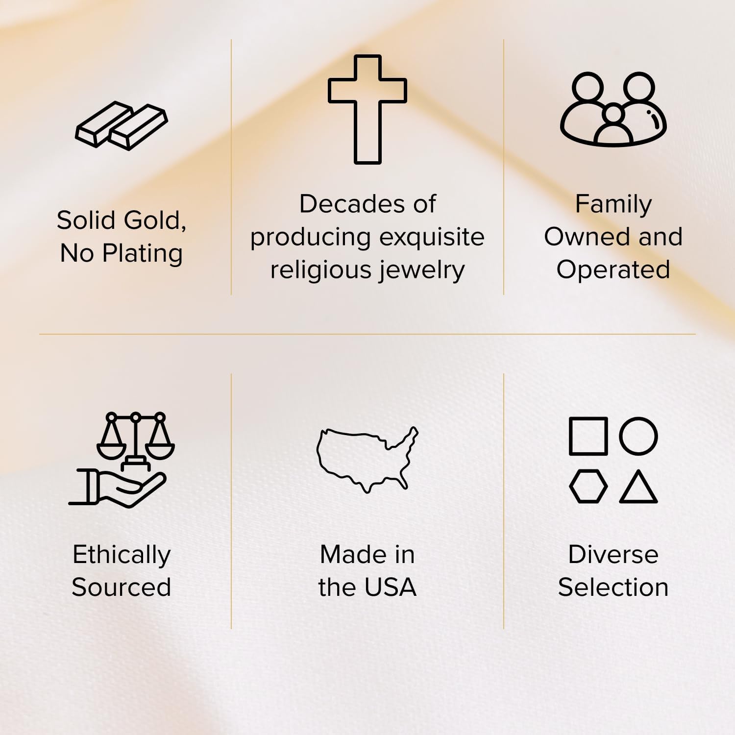 RP Solid 14K Gold Cross Necklace Pendant for Men & Women, Tube Style 14K Cross Pendant Only, Stunning Polished Yellow & White Gold Piece with Premium Jewelry Box, Highly Pure 14K-Gold in Subtle Size for Layering & All Occasions - Image 7