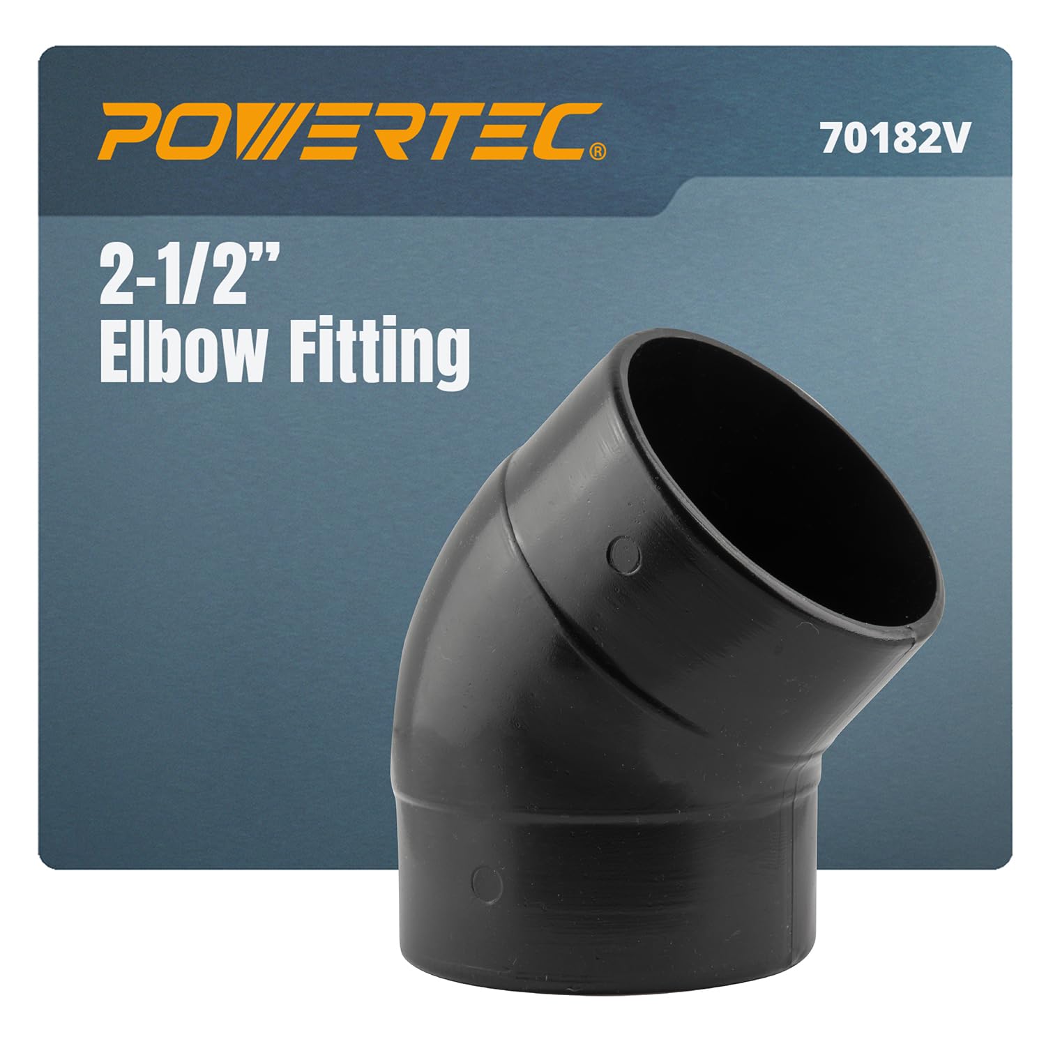 POWERTEC 4" Dust Collection Elbow - 45 Degree -10