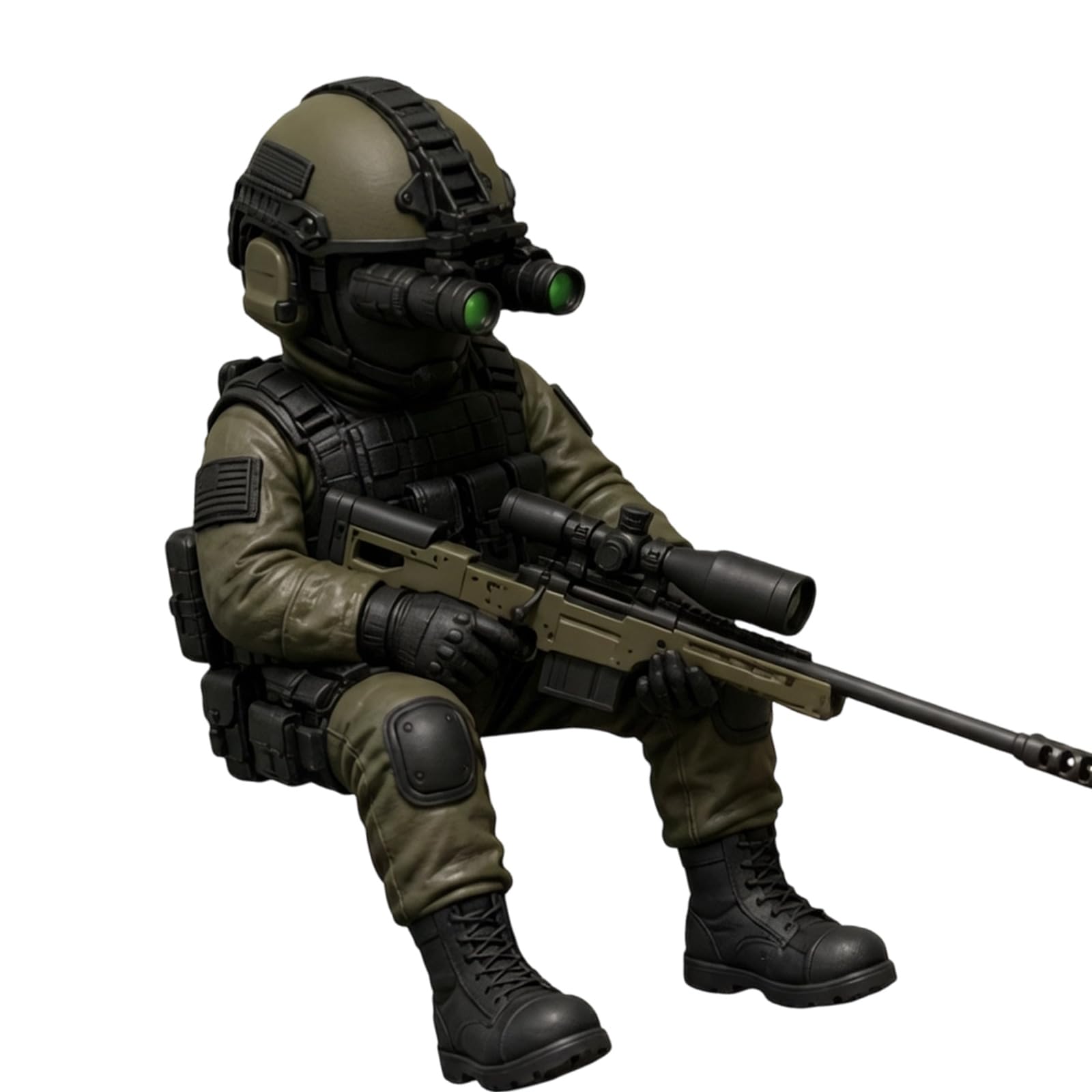 Hsioluted 1Sniper Compacts Display Styles Action Figure With Realistic Detail And Flexible Joints Perfect For Collectors And Enthusiasts Tiny Strategic Model