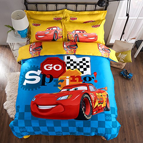 lightning mcqueen bed cover