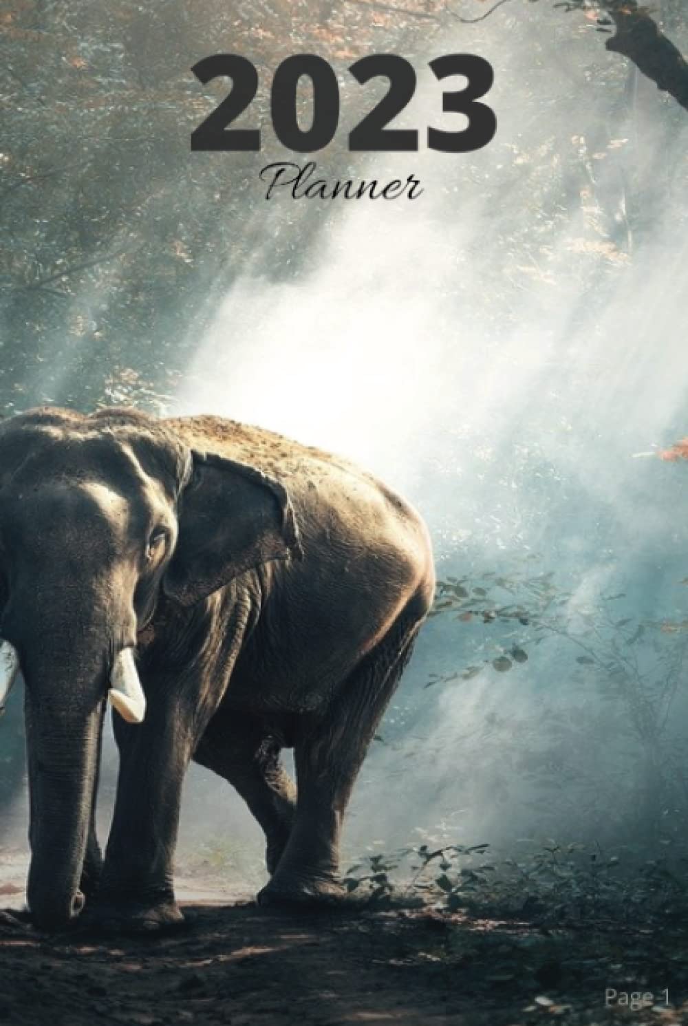 2023 Planner: Elephant picture 2023 everyday planner and notebook - 6x9, 400 pages