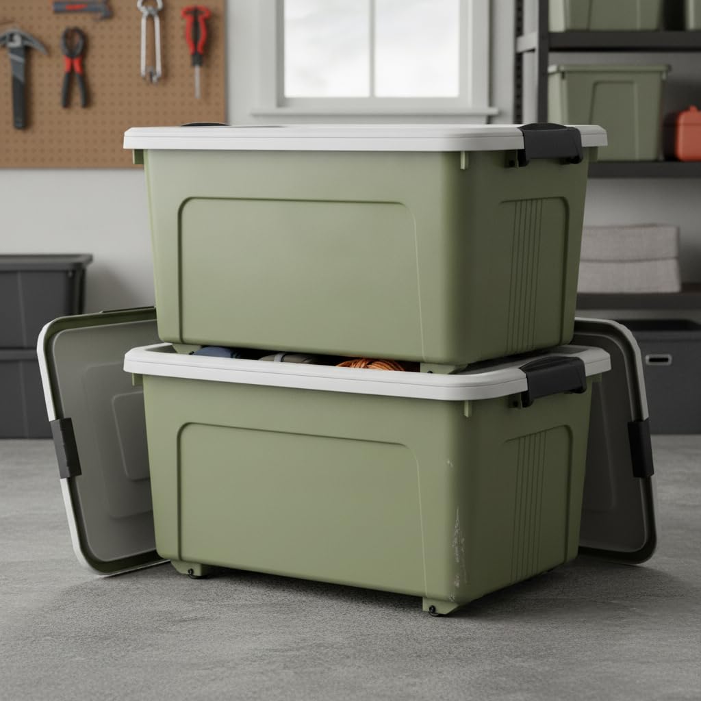 Camping-Aufbewahrungsbox mit Rollen