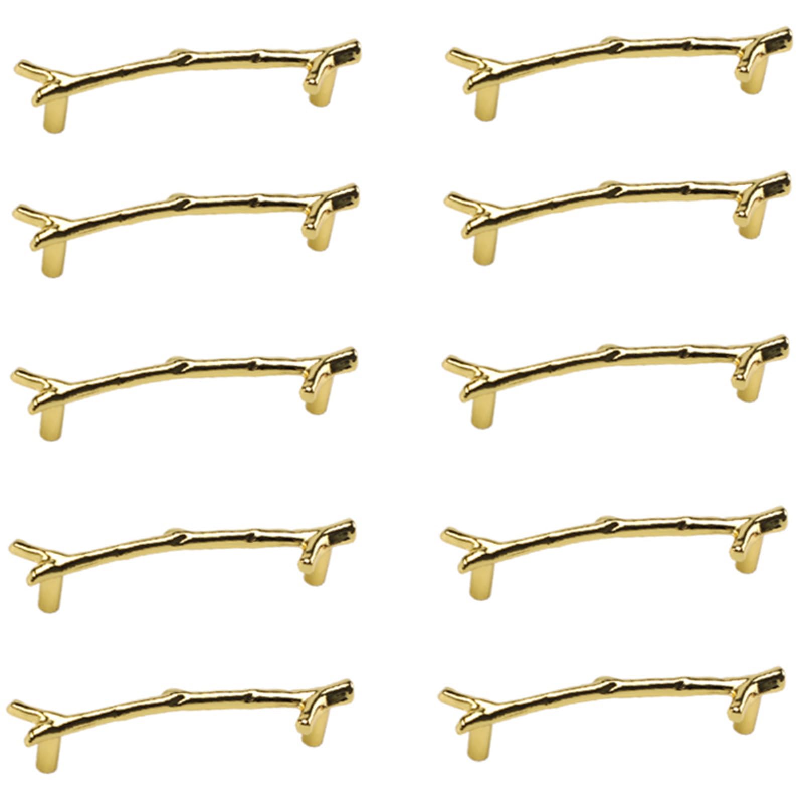 Zwwaazhf Imitation Gold Of 10 Multipurpose Gold Drawer Handles Unique Designs Fashion Accessory For Home Furniture Makeover Decoration Home Decoration Drawer Pull
