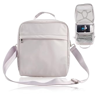 CPAP Travel Carrying Bag Compatible with Airsense 10, Airsense 11, ResMed Air Mini, Dreamstation Machine and Accessories Storage Organizer Case Travel BagBag Only Gray