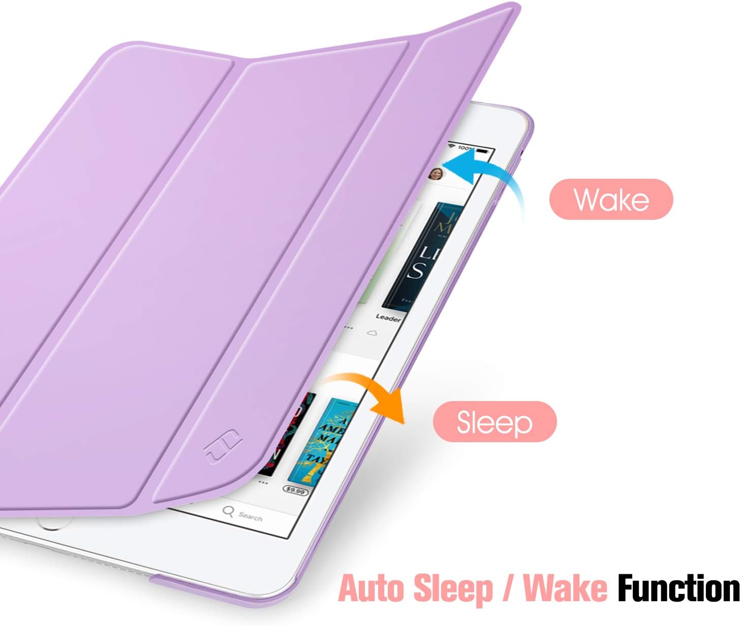 Fintie Case for iPad Mini 5 2019 - Lightweight Slim Shell Cover with Translucent Frosted Back Protector Supports Auto Wake/Sleep for iPad Mini 5th Generation 7.9 Inch, Lavender Purple