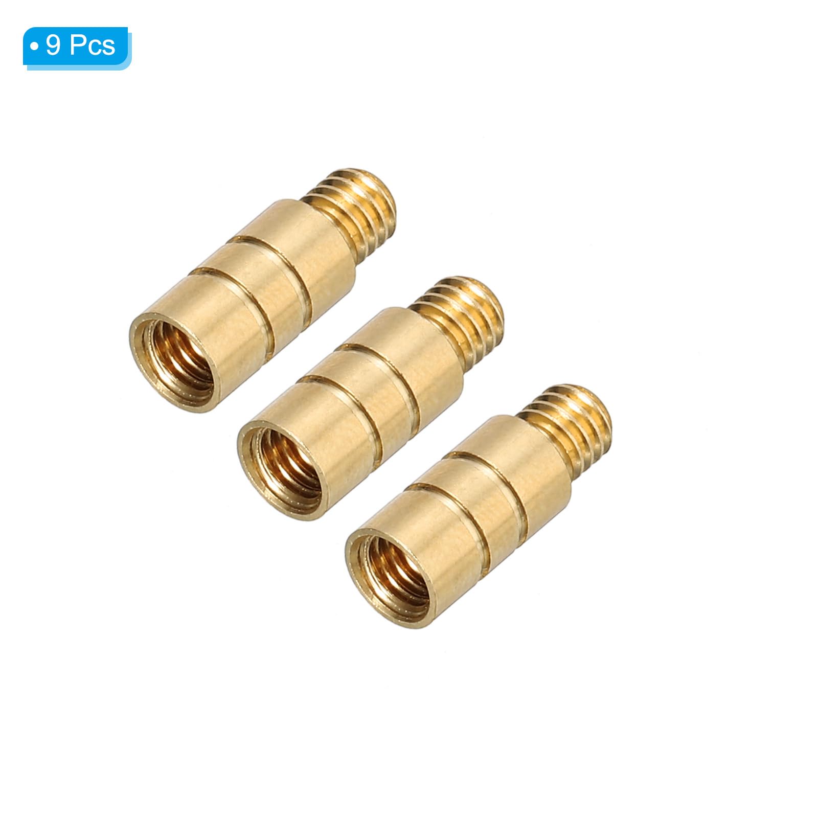 PATIKIL 2g Dart Weights, 9Pcs Brass Add Accentuator 2BA Thread for Dart Counter Weight Accessories Gold Tone - Image 3