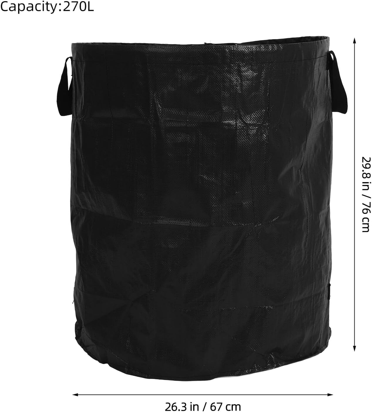 2pcs 270l Leaf Storage Bags Large Garden Leaf Collector Bags for Lawn Tractor Yard Waste Reusable Garbage Sturdy Garden Debris for Outdoor Cleanup