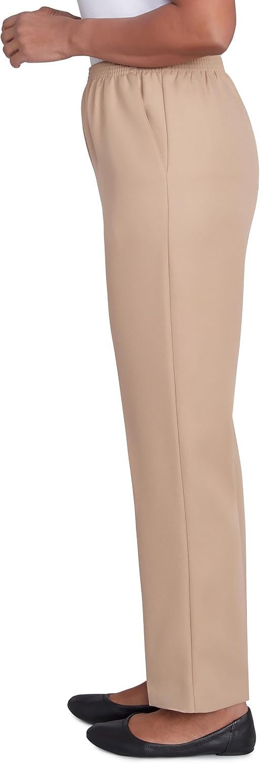 Alfred Dunner Women's Petite Solid Medium Pant