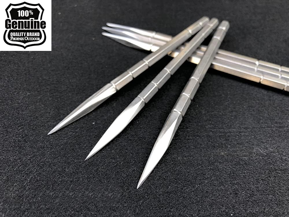 Black Storm Stainless Steel Throwing Knife Spikes Set 3 with Nylon Sheath(White)