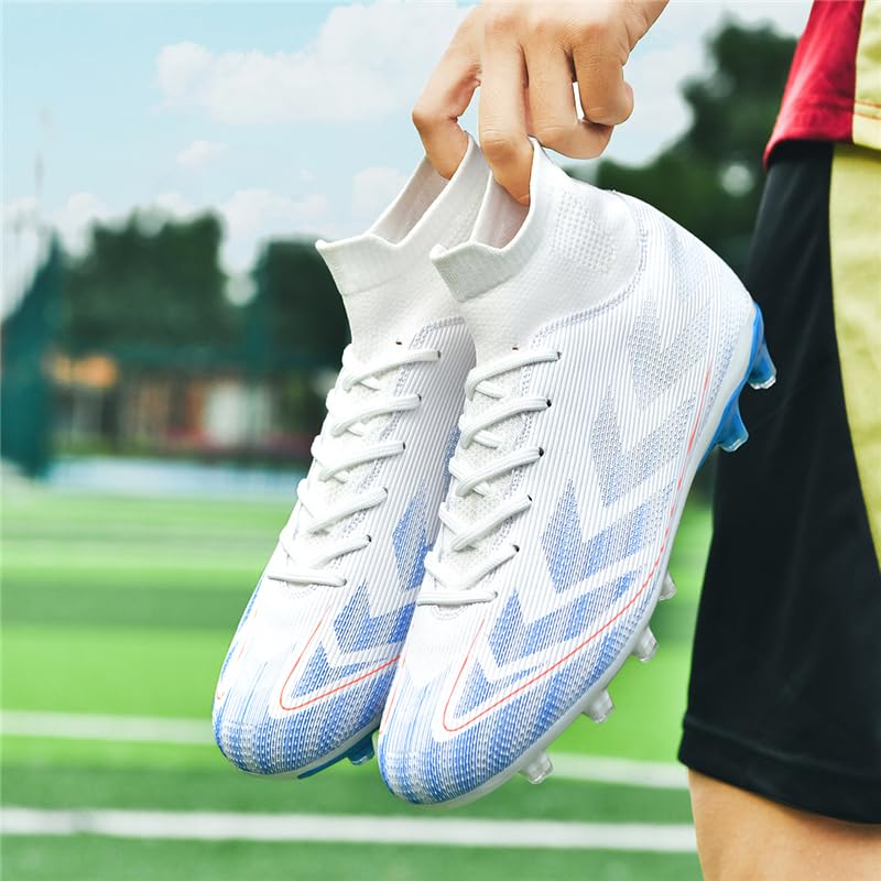 Men's Soccer Cleats Football Shoes for Mens Big Boys High-Top Spikes Shoes for Youth Professional Training Turf Indoor Outdoor Sneaker2
