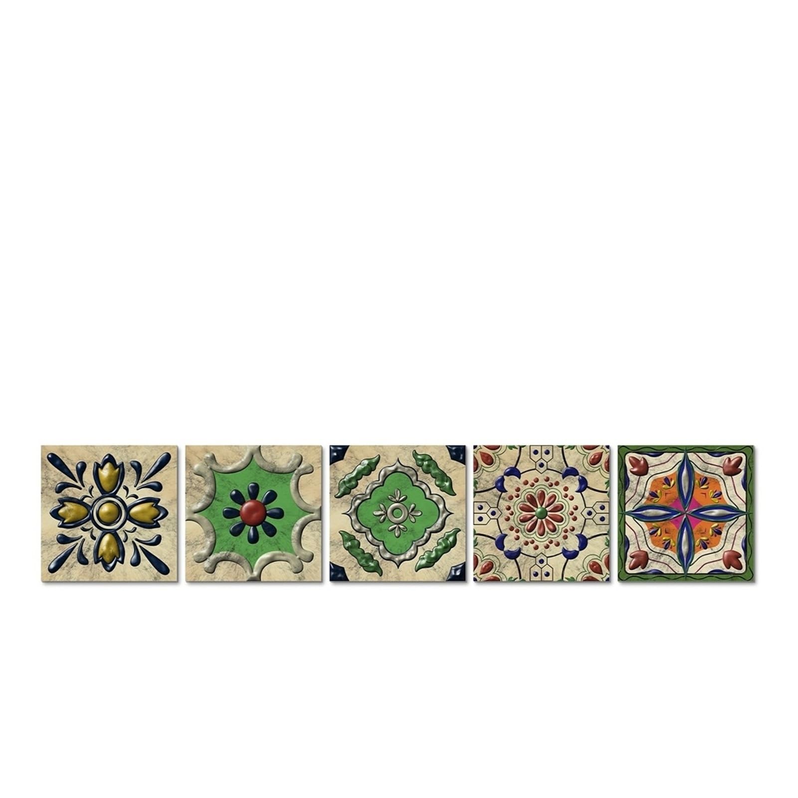 Pegatinas de Suelo Impermeables for baño, Pared de azulejo de Cocina autoadhesiva Antideslizante(TFS05,20 * 20CM*25pieces)
