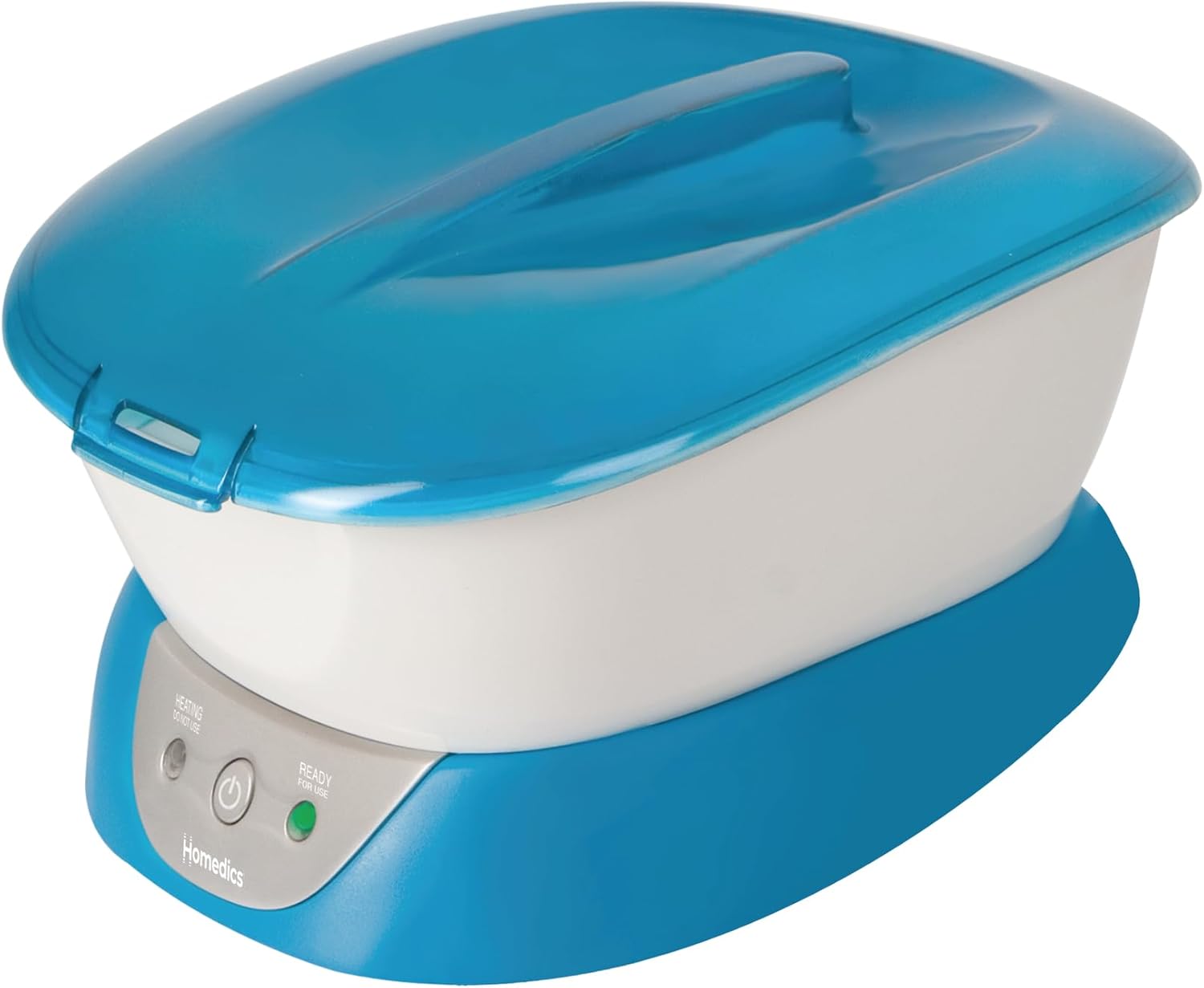 Homedics Paraffin Wax Machine for Hands - Hypoallergenic Hot Wax Hand Therapy Machine to Soothe and Moisturize Hands - Includes 3 Pounds of Wax and 20 Hand Liners Blue 1 Count (Pack of 1)
