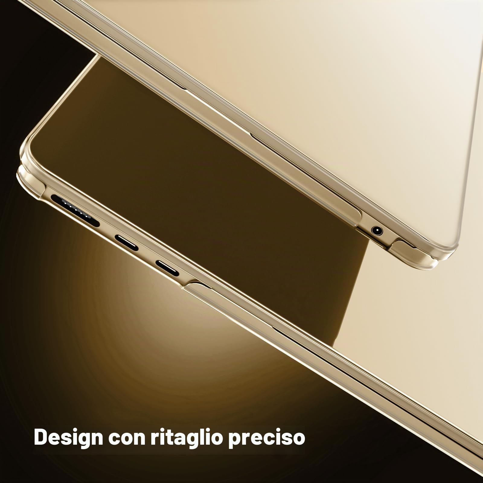 MOSISO Compatibile con MacBook Air 15'' Cover 100% Colore Ufficiale M5 2026 | Copritastiera&Pellicola&Ultra Sottile Case per MacBook 15,3'' M4 M3 M2 A3448 A3114 A2941 2025-2022, Galassia Chiaro