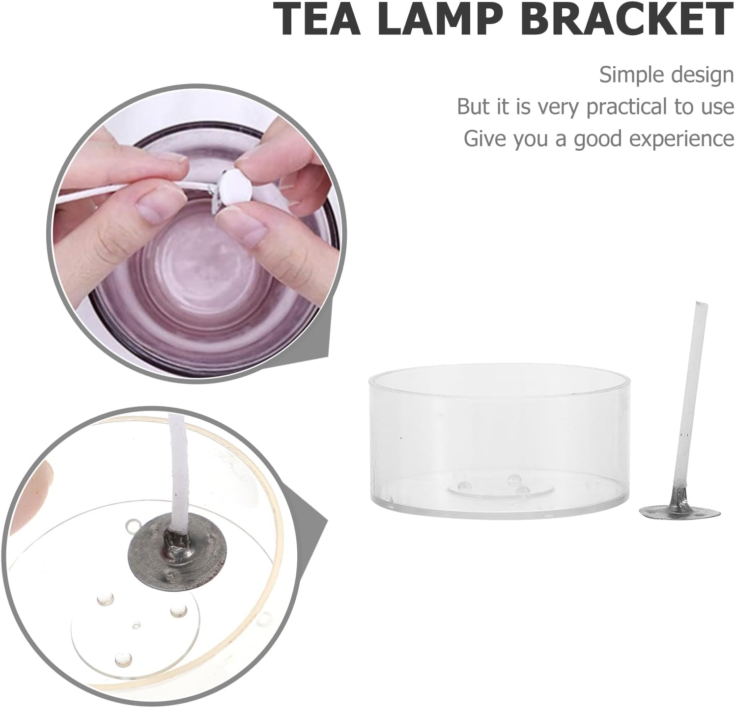 EXCEART Candle Making Kit 200Pcs Candle Mold Braided Wick Crafts DIY Candle Wicks Tealight Wicks Circle Stencil DIY Candle Mould Round Clear Candle Jars Cotton Candlewick Cups