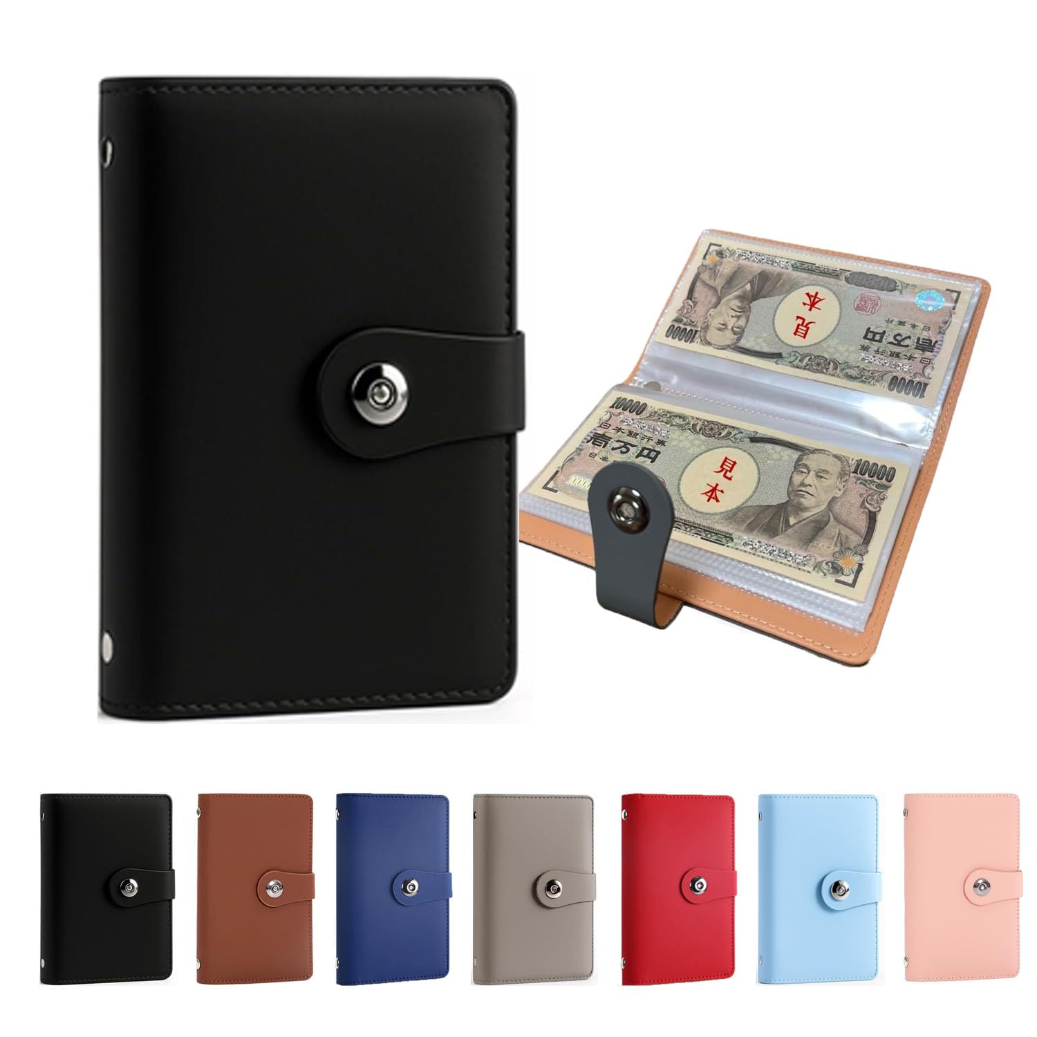 Amazon.co.jp: Pochitto Mise 貯金箱 お札 100枚収納可能 貯金ファイル