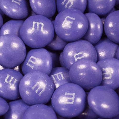 Miniatura 2 de 1.5 libras de caramelo de chocolate con leche M&Ms morado y amarillo