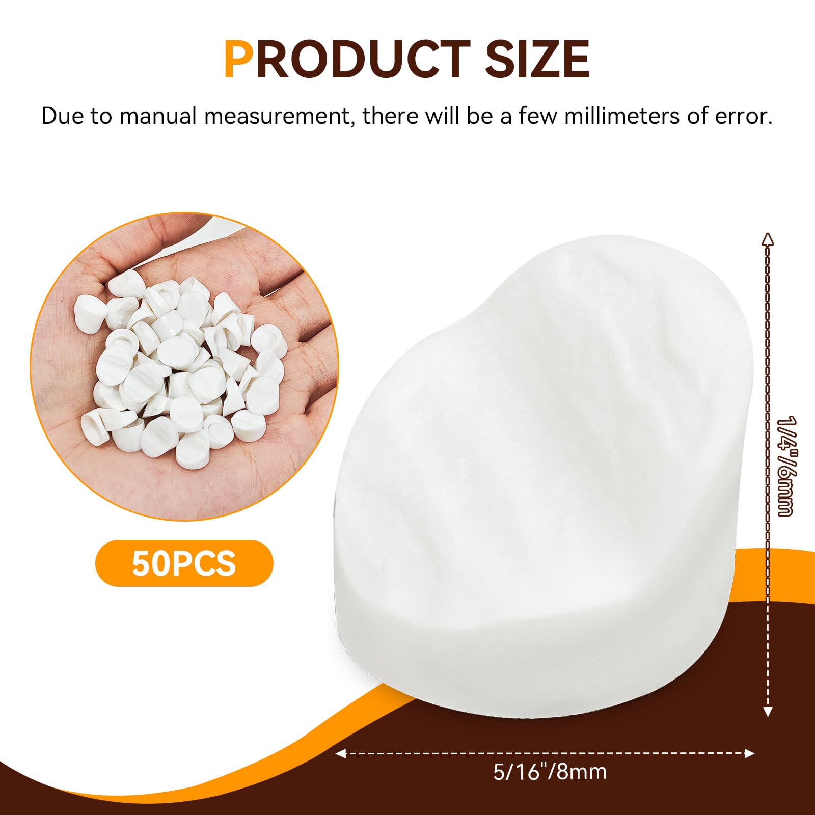 Door Frame Plugs - 50 Pack White -2