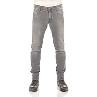 Replay Jeans da Uomo Slim Fit Anbass con Power Stretch, Grigio (Grigio Scuro 096)