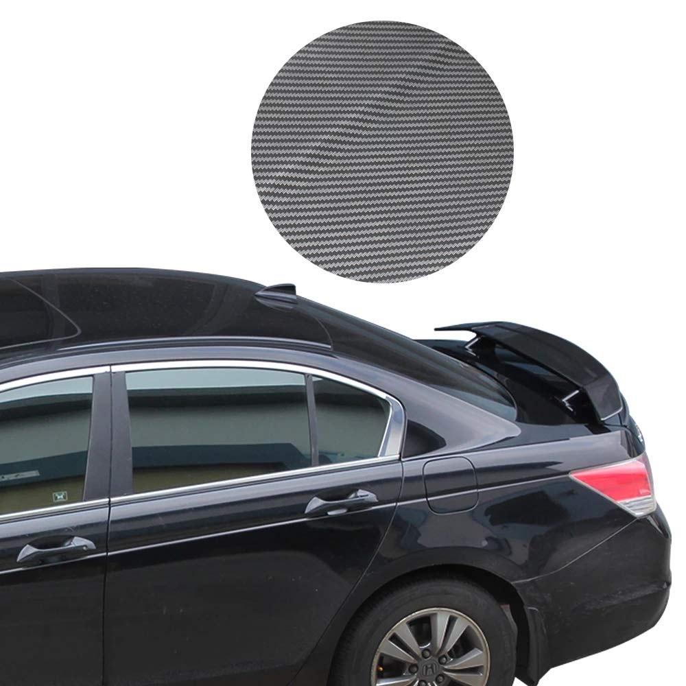 Spoiler Delantero del Coche, Spoiler del Coche Ajuste Universal para E46 E90 E36 ABS Material Look de Fibra de Carbono Racing Sedan Car Rear GT Wing