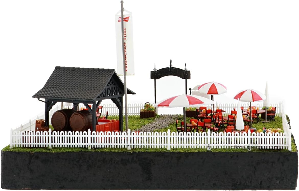 Lionel Anheuser-Busch Biergarten HO Gauge Model Train Building Kit