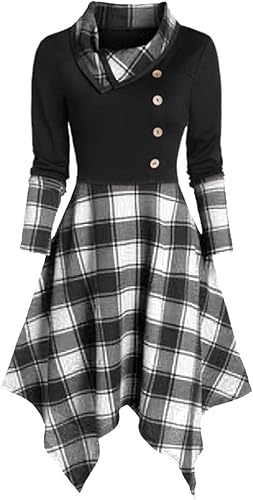 Miniatura 4 de Vestidos de tinta perdida para mujer, vestido de media manga con cuello redondo, a rayas, con cremallera, mini vestido